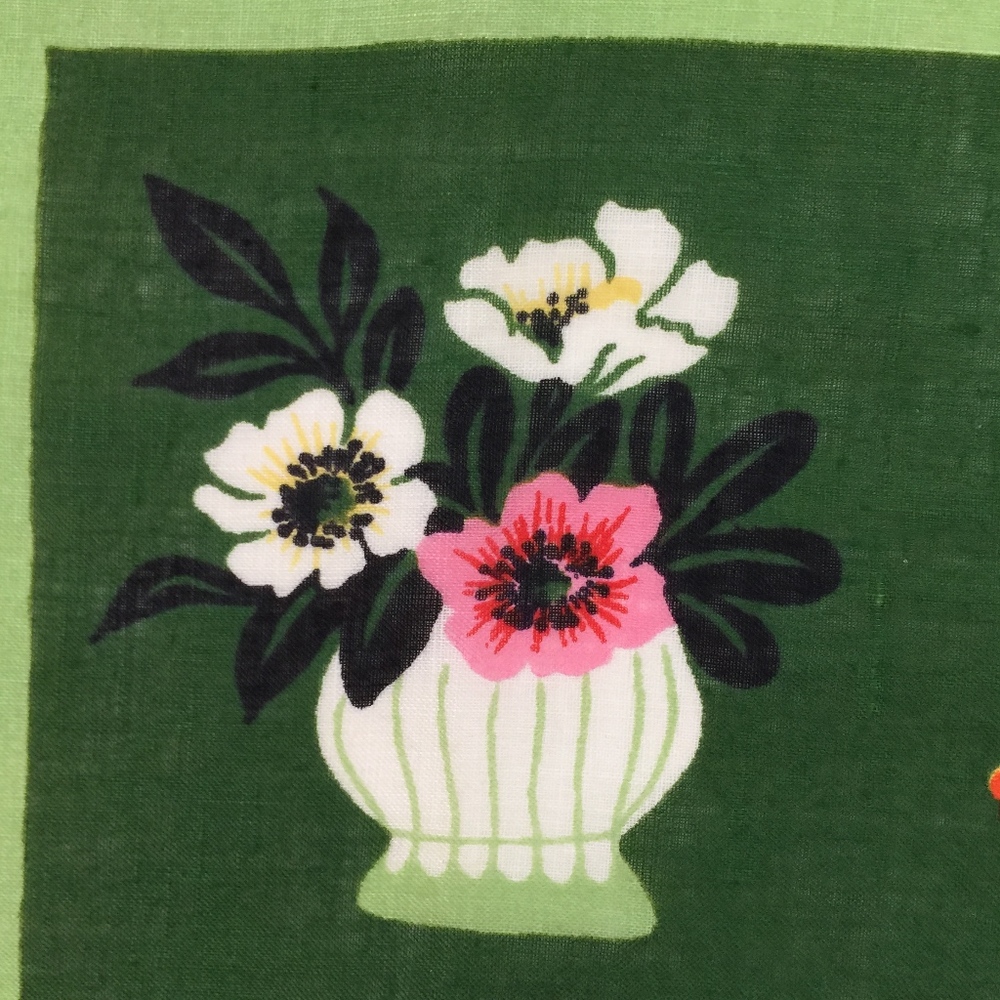 VINTAGE CAROL STANLEY Scarf Handkerchief Square - Picture 3 of 4